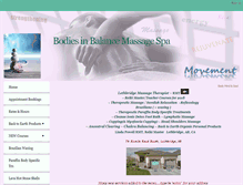 Tablet Screenshot of bodiesinbalanceleth.ca